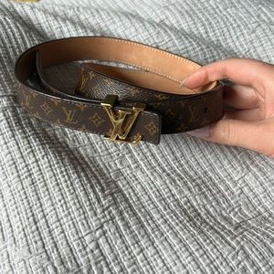 LV Louis Vuitton monogram belt